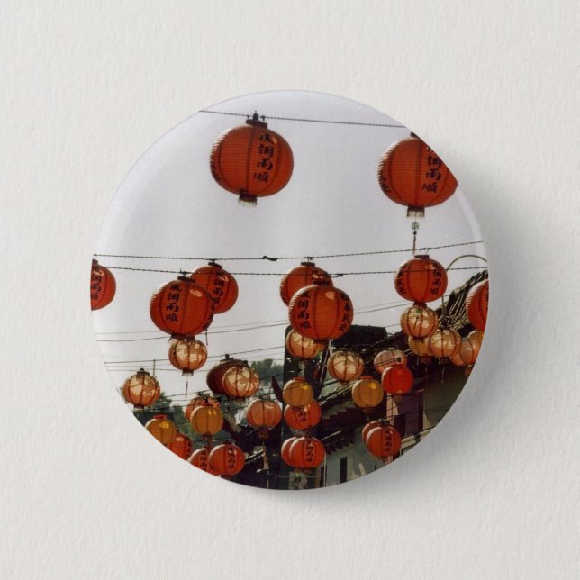 Paper Lanterns 6 Cm Round Badge (Front)