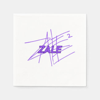 Paper logo design purple napkin