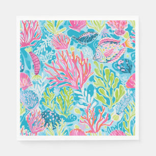 Paper luncheon napkin in stylish graphic