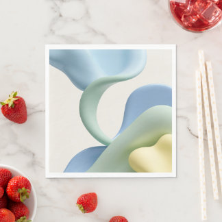 Paper luncheon napkin in stylish graphic