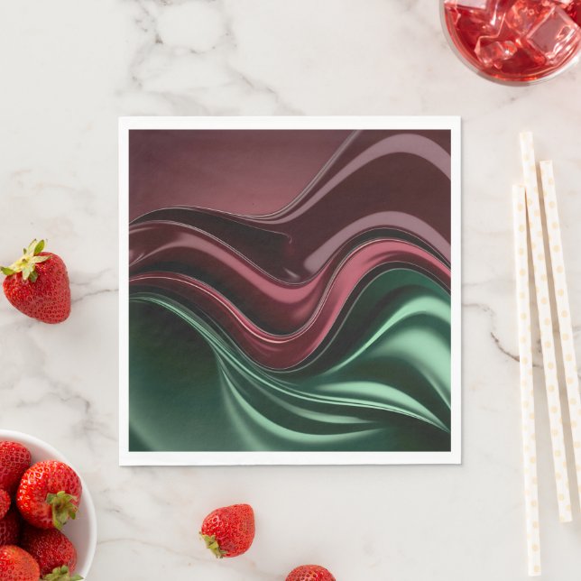 Paper luncheon napkin in stylish graphic (Insitu)