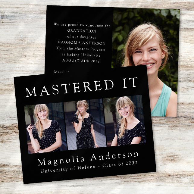 PAPER Minimalist Mastered It Photo Announcement (Creator Uploaded)