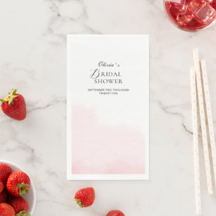 Paper Napkin Bridal Shower Peonies