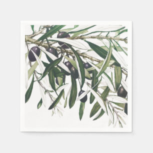 PAPER NAPKIN : CHRISTMAS : OLIVE BRANCH