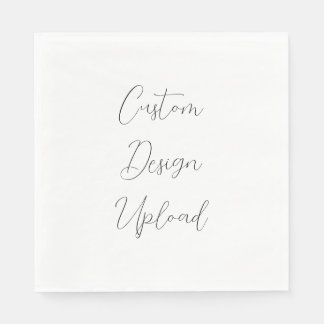 Paper Napkin Custom Design Upload
