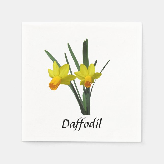 Paper Napkin - Daffodil (Front)