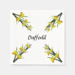 Paper Napkin - Daffodil Pattern