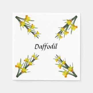 Paper Napkin - Daffodil Pattern