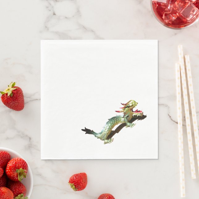 Paper Napkin - Dragon with Shadow (Insitu)