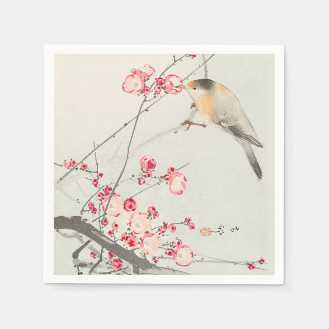 PAPER NAPKIN : JAPANESE WOODBLOCK : OHARA KOSON (Front)