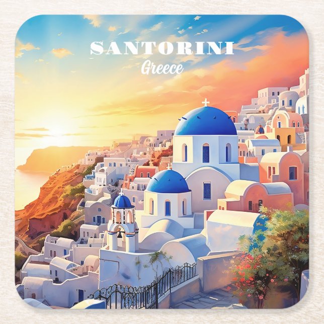 Paper Napkin Square Paper Coaster (Front)