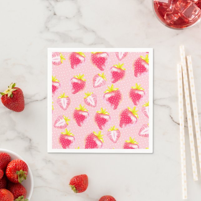 Paper Napkin Sweet Strawberry  (Insitu)