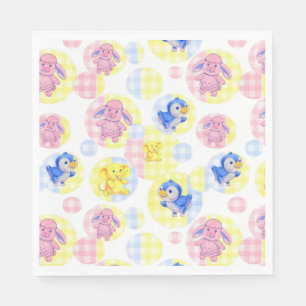 Paper Napkin Toy Animal Gingham