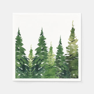 Paper Napkin - Watercolor Forest
