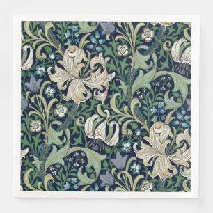 PAPER NAPKIN : WILLIAM MORRIS : HONEYSUCKLE