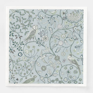 PAPER NAPKIN : WILLIAM MORRIS :OWL & PHEASANT