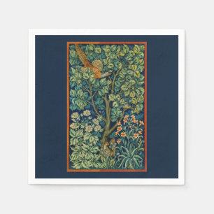 PAPER NAPKIN : WILLIAM MORRIS : PHEASANT DESIGN