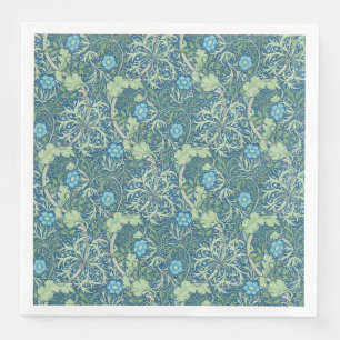 PAPER NAPKIN : WILLIAM MORRIS : SEAWEED DESIGN