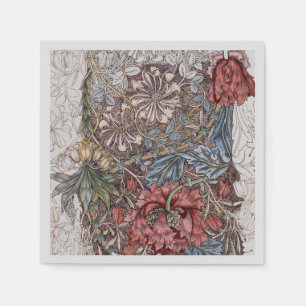 PAPER NAPKIN : WILLIAM MORRIS : WILD TULIP