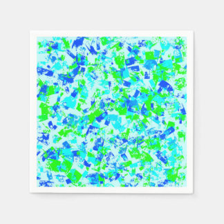 Paper Napkin with bright multicolor paint spots