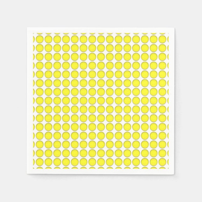 Paper Napkin - Yellow Dots (Front)
