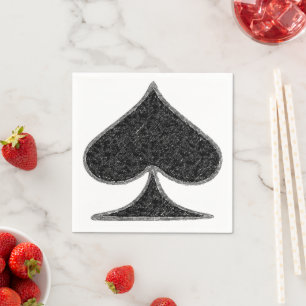 Paper Napkins, Ace of Spades Napkins