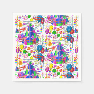 Paper Napkins April, 13 Birthday