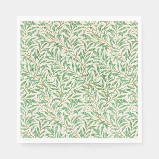 Paper Napkins Art Nouveau Willow Bough Pattern (Front)