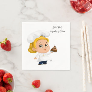 Paper Napkins, Bakery Cupcakes Cakes Napkin