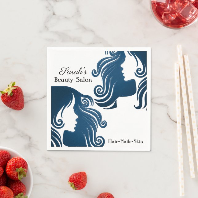 Paper Napkins, Beauty Salon Hair Napkin (Insitu)