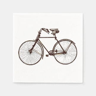 paper napkins  bike bicycle white brown
