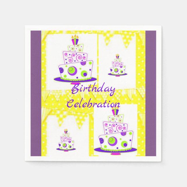 Paper Napkins Birthday (Front)
