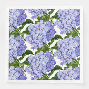 Paper Napkins-Blue Hydrangeas Napkin