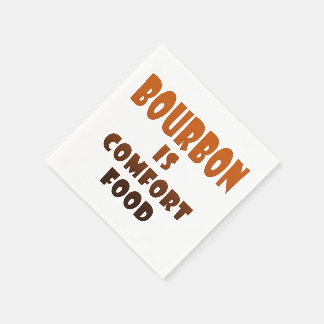 PAPER NAPKINS - BOURBON is Comfort Food (Corner)