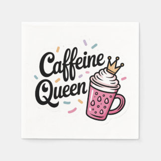 Paper napkins coffee queen