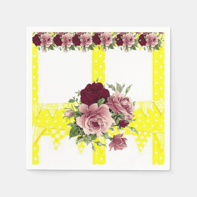 Paper Napkins Floral (Front)
