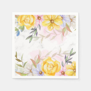 Paper Napkins-Floral Print Napkin