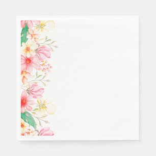 Paper Napkins-Floral Print Napkin