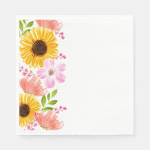 Paper Napkins-Floral Print Napkin