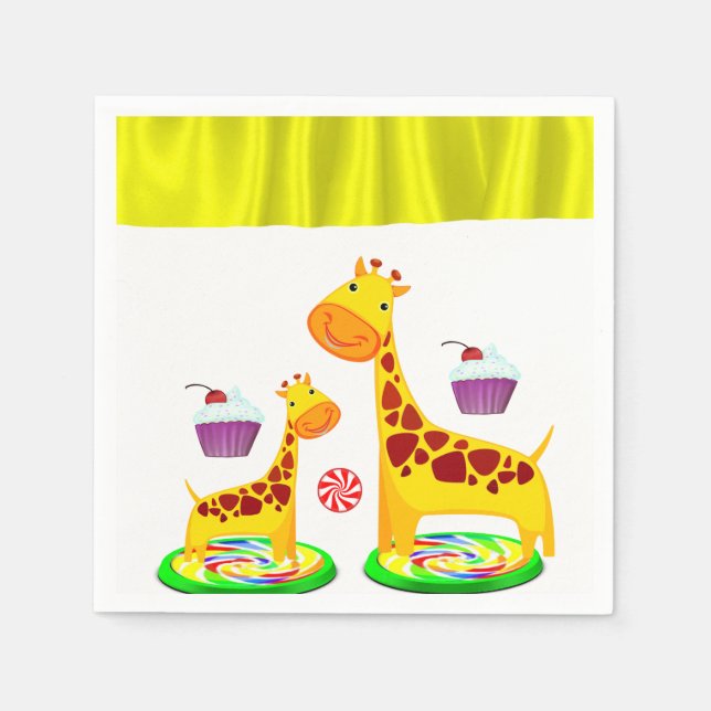 Paper Napkins Giraffe (Front)