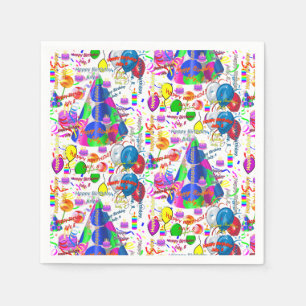 Paper Napkins July, 8 Birthday