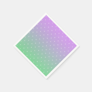 PAPER NAPKINS - LAVENDER AND SEA FOAM POLKA DOTS