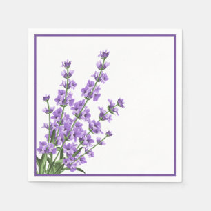 Paper Napkins-Lavender Napkins