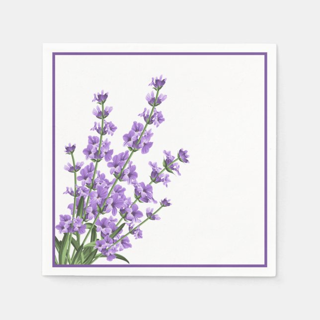 Paper Napkins-Lavender Napkins (Front)