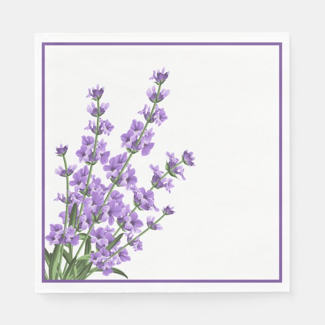 Paper Napkins-Lavender Napkins (Front)