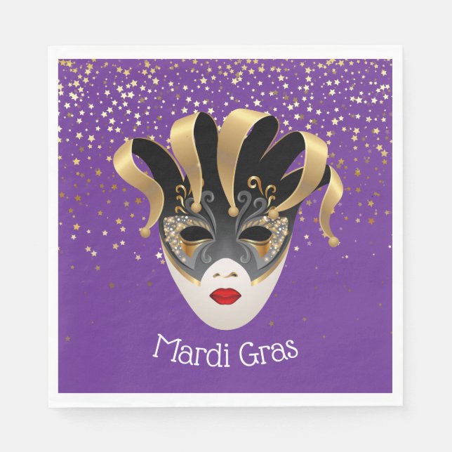 Paper Napkins Mardi Gras (Front)