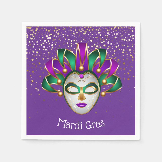 Paper Napkins Mardi Gras (Front)