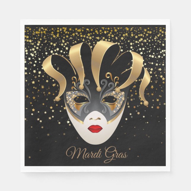 Paper Napkins Mardi Gras (Front)