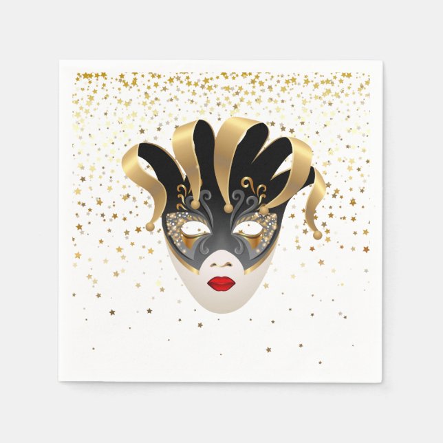 Paper Napkins Mardi Gras (Front)