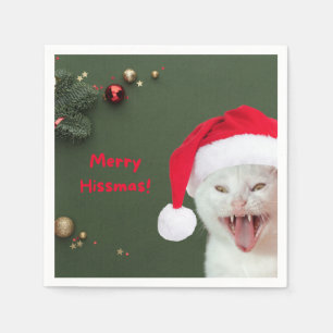 Paper Napkins, Merry Hissmas Wishes Napkin